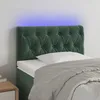 Image de vidaXL Tête de Lit à LED Meuble de Chambre à Coucher Accessoire de Lit Simple Tête de Cadre de Lit Intérieur Vert Foncé 3121981