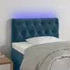 Image de Tête De Lit À Led Bleu Foncé 80x7x78/88 Cm Velours Vidaxl