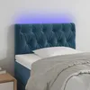 Image de vidaXL Tête de Lit à LED Meuble de Chambre à Coucher Accessoire de Lit Simple Tête de Cadre de Lit Intérieur Bleu Foncé 3121982