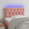 Image de Tête De Lit À Led Rose 80x7x78/88 Cm Velours Vidaxl