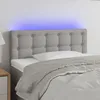 Image de Tête De Lit À Led Gris Clair 80x5x78/88 Cm Tissu Vidaxl