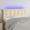 Image de Tête De Lit À Led Crème 80x5x78/88 Cm Tissu Vidaxl