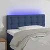 Image de Tête De Lit À Led Bleu 100x5x78/88 Cm Tissu Vidaxl