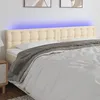 Image de Tête De Lit À Led Crème 160x5x78/88 Cm Tissu Vidaxl