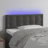 Image de Tête De Lit À Led Gris Foncé 80x5x78/88 Cm Velours Vidaxl