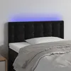 Image de Tête De Lit À Led Noir 80x5x78/88 Cm Velours Vidaxl