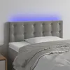 Image de Tête De Lit À Led Gris Clair 90x5x78/88 Cm Velours Vidaxl