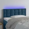Image de vidaXL Tête de Lit à LED Meuble de Chambre à Coucher Accessoire de Lit Simple Tête de Cadre de Lit Intérieur Bleu Foncé 3122086