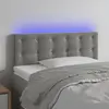 Image de Tête De Lit À Led Gris Clair 100x5x78/88 Cm Velours Vidaxl