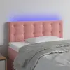 Image de Tête De Lit À Led Rose 100x5x78/88 Cm Velours Vidaxl