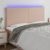 Image de Tête De Lit À Led Cappuccino 180x5x118/128 Cm Similicuir Vidaxl