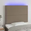 Image de Tête De Lit À Led Taupe 90x5x118/128 Cm Tissu Vidaxl