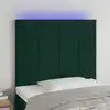 Image de Tête De Lit À Led Vert Foncé 90x5x118/128 Cm Velours Vidaxl