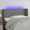 Image de Tête De Lit À Led Gris Foncé 83x16x78/88 Cm Tissu Vidaxl