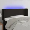 Image de Tête De Lit À Led Noir 83x16x78/88 Cm Tissu Vidaxl