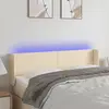 Image de Tête De Lit À Led Crème 147x16x78/88 Cm Tissu Vidaxl