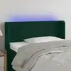 Image de Tête De Lit À Led Vert Foncé 93x16x78/88 Cm Velours Vidaxl