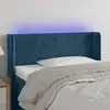 Image de Tête De Lit À Led Bleu Foncé 93x16x78/88 Cm Velours Vidaxl