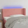 Image de Tête De Lit À Led Rose 93x16x78/88 Cm Velours Vidaxl