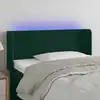 Image de Tête De Lit À Led Vert Foncé 103x16x78/88 Cm Velours Vidaxl