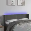 Image de Tête De Lit À Led Gris Foncé 147x16x78/88 Cm Velours Vidaxl