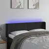 Image de Tête De Lit À Led Noir 147x16x78/88 Cm Velours Vidaxl
