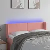 Image de Tête De Lit À Led Rose 147x16x78/88 Cm Velours Vidaxl