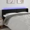 Image de Tête De Lit À Led Noir 163x16x78/88 Cm Similicuir Vidaxl
