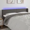 Image de Tête De Lit À Led Gris 203x16x78/88 Cm Similicuir Vidaxl