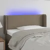Image de Tête De Lit À Led Taupe 93x16x78/88 Cm Tissu Vidaxl