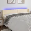 Image de Tête De Lit À Led Crème 183x16x78/88 Cm Tissu Vidaxl
