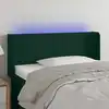 Image de Tête De Lit À Led Vert Foncé 83x16x78/88 Cm Velours Vidaxl