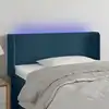 Image de Tête De Lit À Led Bleu Foncé 103x16x78/88 Cm Velours Vidaxl