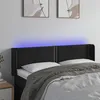 Image de Tête De Lit À Led Noir 147x16x78/88 Cm Velours Vidaxl