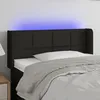 Image de Tête De Lit À Led Noir 83x16x78/88 Cm Tissu Vidaxl