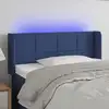 Image de Tête De Lit À Led Bleu 93x16x78/88 Cm Tissu Vidaxl