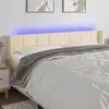 Image de Tête De Lit À Led Crème 183x16x78/88 Cm Tissu Vidaxl