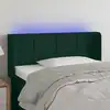 Image de Tête De Lit À Led Vert Foncé 93x16x78/88 Cm Velours Vidaxl