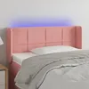 Image de Tête De Lit À Led Rose 93x16x78/88 Cm Velours Vidaxl