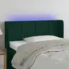 Image de Tête De Lit À Led Vert Foncé 103x16x78/88 Cm Velours Vidaxl