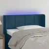 Image de Tête De Lit À Led Bleu Foncé 103x16x78/88 Cm Velours Vidaxl