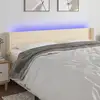 Image de Tête De Lit À Led Crème 163x16x78/88 Cm Tissu Vidaxl
