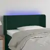 Image de Tête De Lit À Led Vert Foncé 103x16x78/88 Cm Velours Vidaxl