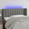 Image de Tête De Lit À Led Gris Foncé 83x16x78/88 Cm Tissu Vidaxl