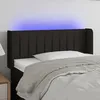Image de Tête De Lit À Led Noir 103x16x78/88 Cm Tissu Vidaxl