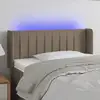 Image de Tête De Lit À Led Taupe 103x16x78/88 Cm Tissu Vidaxl