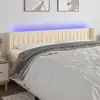 Image de Tête De Lit À Led Crème 163x16x78/88 Cm Tissu Vidaxl