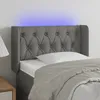 Image de Tête De Lit À Led Gris Foncé 83x16x78/88 Cm Tissu Vidaxl