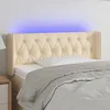 Image de Tête De Lit À Led Crème 103x16x78/88 Cm Tissu Vidaxl