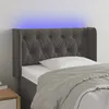 Image de Tête De Lit À Led Gris Foncé 83x16x78/88 Cm Velours Vidaxl